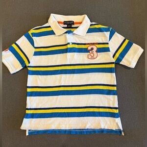 U.S. Polo Assn. Short Sleeve Stripe Pique Shirt - Boys 14/16